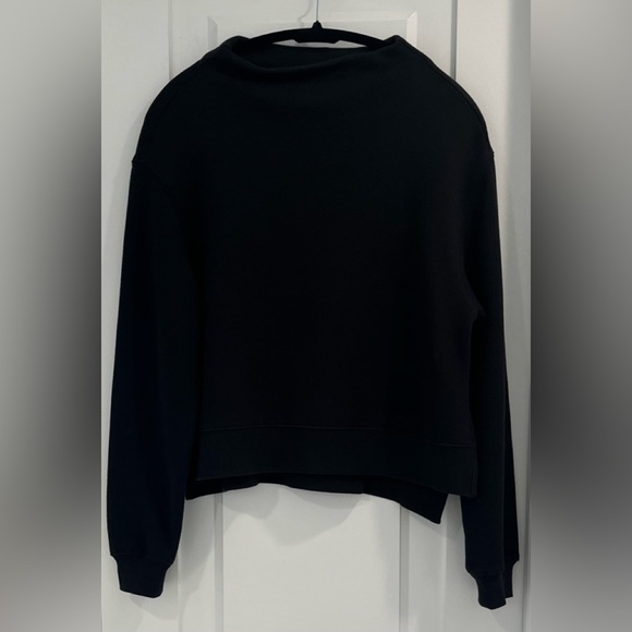 Z SUPPLY ACTIVE Black Stay Warm Funnel Sweatshirt, Size XS - Picture 1 of 4